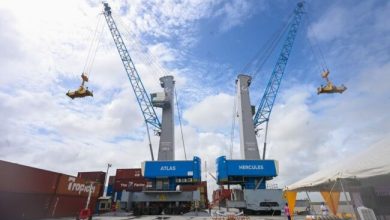 Photo of Mobile harbour cranes launched by JFL, Muneshwer joint venture