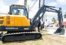 Photo of Industry/Plaisance NDC gets excavator to aid drainage works