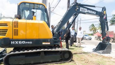 Photo of Industry/Plaisance NDC gets excavator to aid drainage works