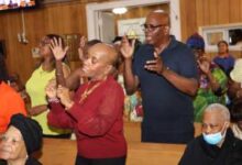 Photo of United Voices of Praise and friends ‘Worship Him’
