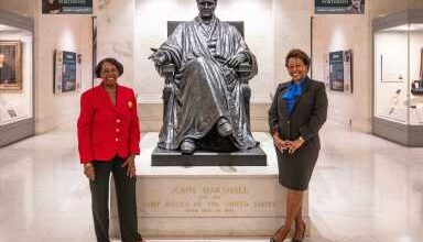 Photo of Vincentian attorney sworn into US Supreme Court Bar in front of all nine justices